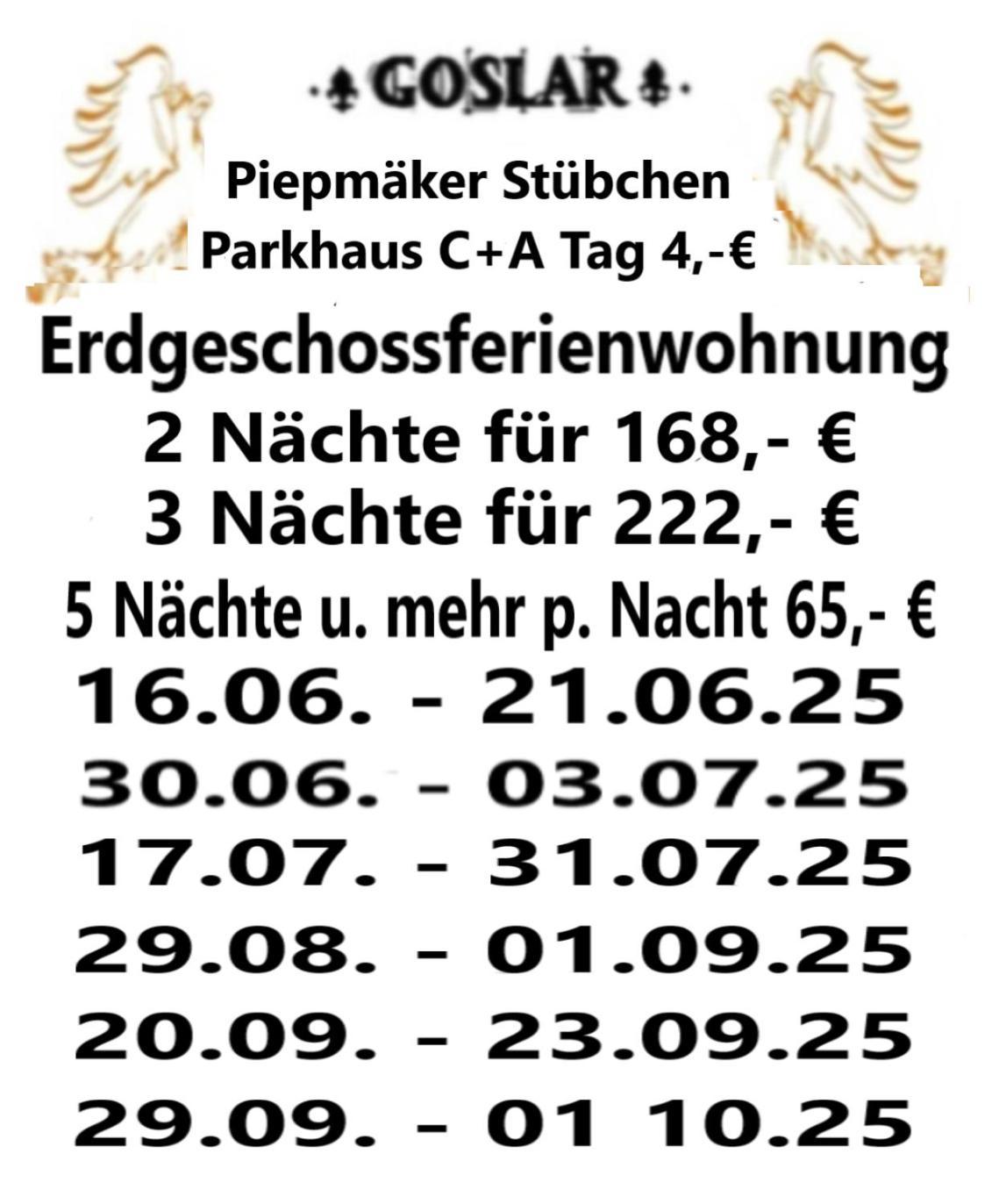 Piepmaeker Stuebchen Goslar Exterior foto